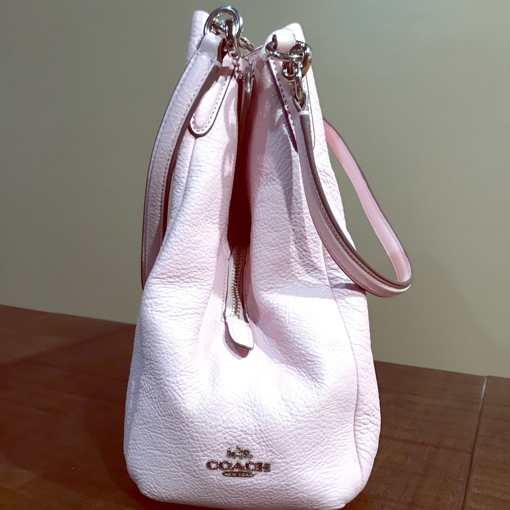 Light Pink Leather Coach Purse